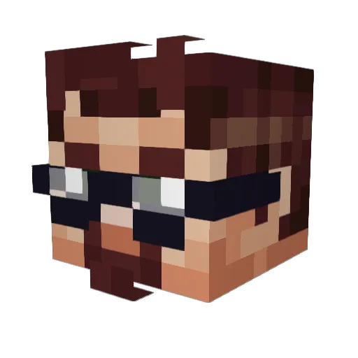 Newix17 Minecraft avatar head, 3D render