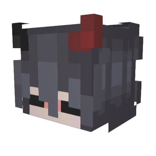 Newliz Minecraft avatar head, 3D render