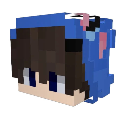 Newpewdiepie792 Minecraft avatar head, 3D render