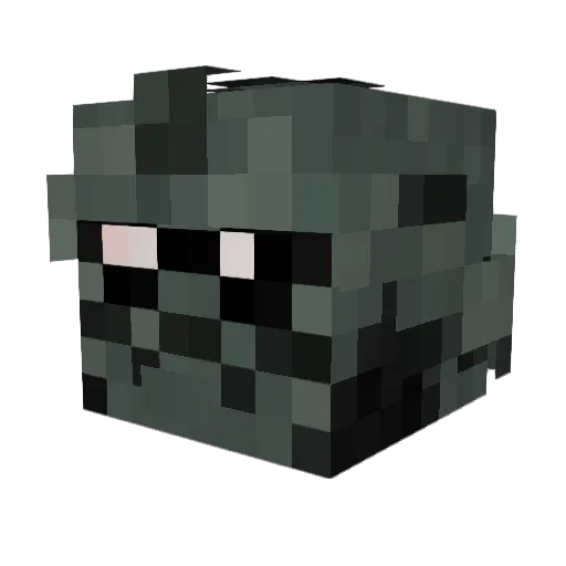 Newrogue Minecraft avatar head, 3D render