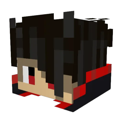Newseba Minecraft avatar head, 3D render