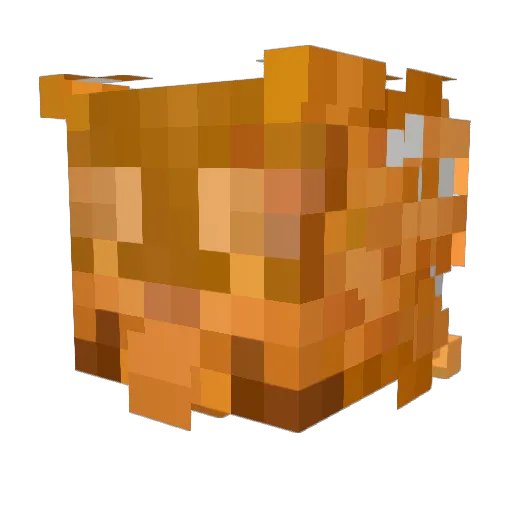 Newsprint Minecraft avatar head, 3D render