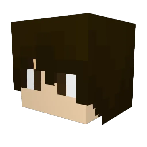 Newt_0ne Minecraft avatar head, 3D render