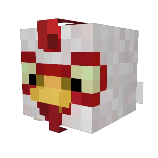 Newton_Tesla Minecraft avatar head, 3D render
