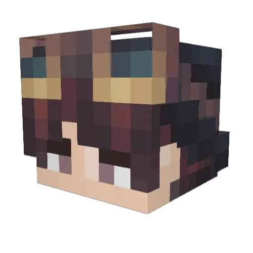 NewtonsCradle Minecraft avatar head, 3D render
