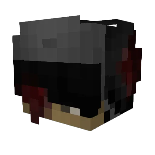 Newtronn Minecraft avatar head, 3D render