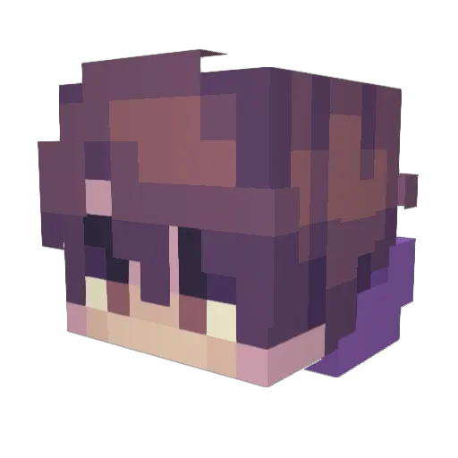 NewzNew Minecraft avatar head, 3D render