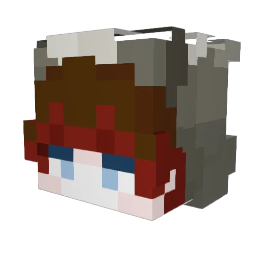 Nex0_0xeN Minecraft avatar head, 3D render