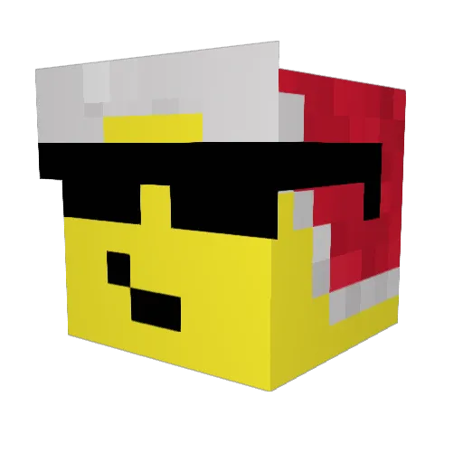 Nex4io Minecraft avatar head, 3D render