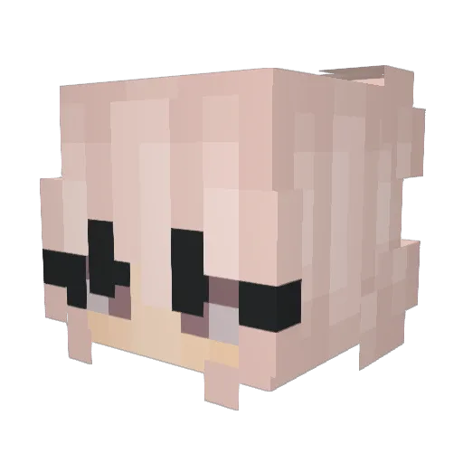 NexIsAmber Minecraft avatar head, 3D render
