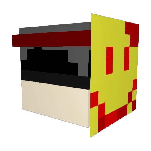 Nex_5SV Minecraft avatar head, 3D render