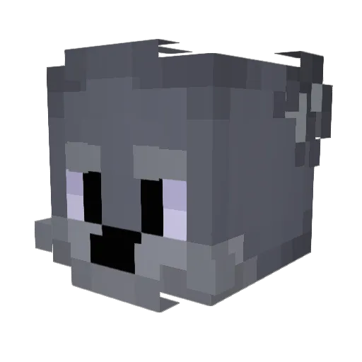 Nex_daWolf Minecraft avatar head, 3D render