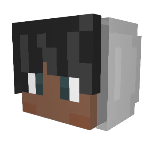 NexaOplitz Minecraft avatar head, 3D render