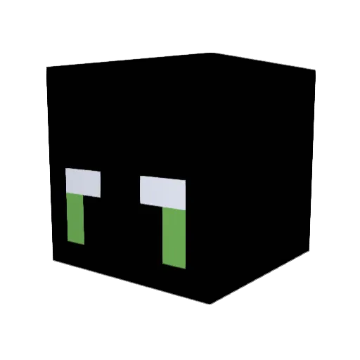 Nexar6 Minecraft avatar head, 3D render