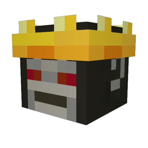 Nexaran Minecraft avatar head, 3D render