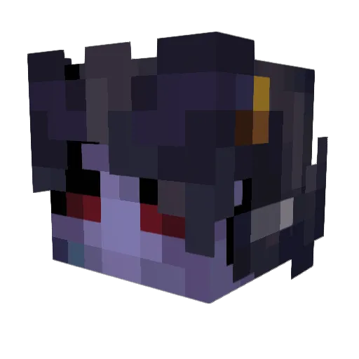 NexasPrime Minecraft avatar head, 3D render