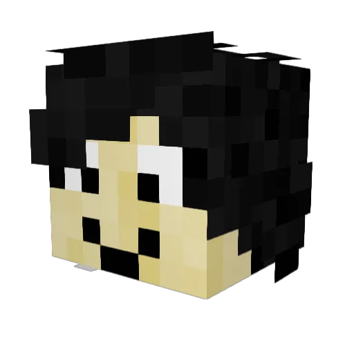 Nexaurix Minecraft avatar head, 3D render