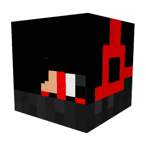 Nexava Minecraft avatar head, 3D render