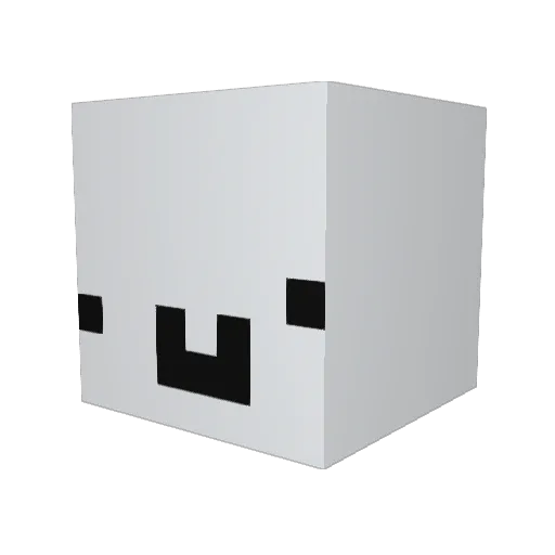 Nexbo2 Minecraft avatar head, 3D render