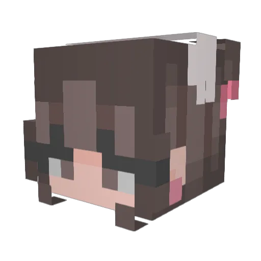 NexceveN Minecraft avatar head, 3D render