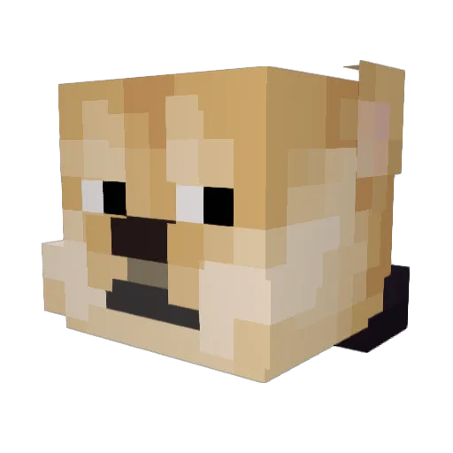 Nexe333 Minecraft avatar head, 3D render