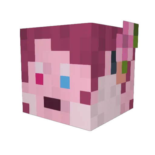 NexenSys Minecraft avatar head, 3D render