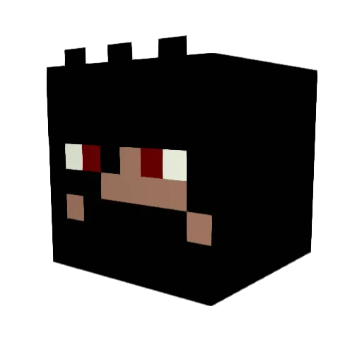 Nexhume Minecraft avatar head, 3D render