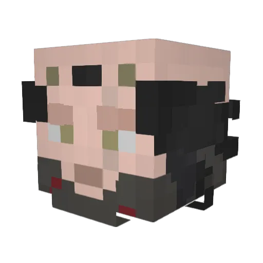 Nexi360 Minecraft avatar head, 3D render