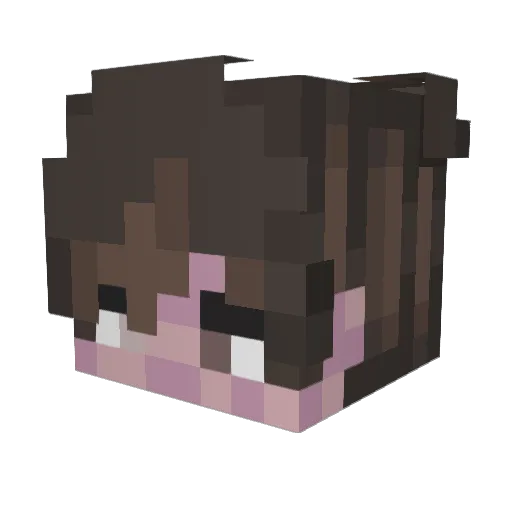 Nexious124 Minecraft avatar head, 3D render