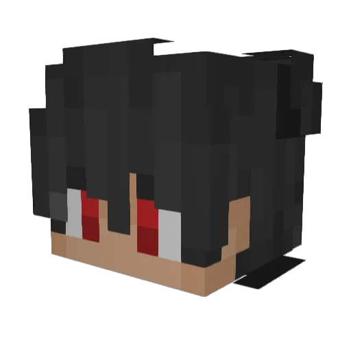 Nexip Minecraft avatar head, 3D render