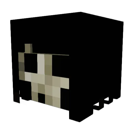 Nexitte Minecraft avatar head, 3D render