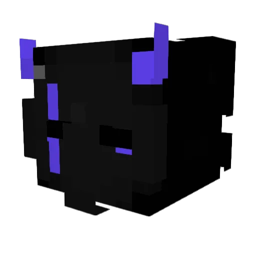 Nexiummmm Minecraft avatar head, 3D render