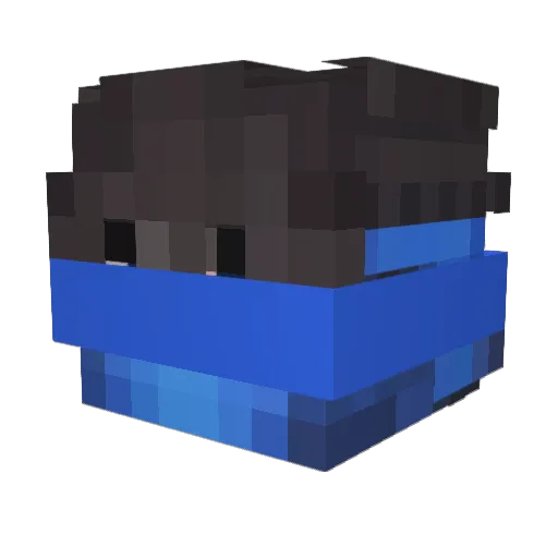 Nexlr91 Minecraft avatar head, 3D render