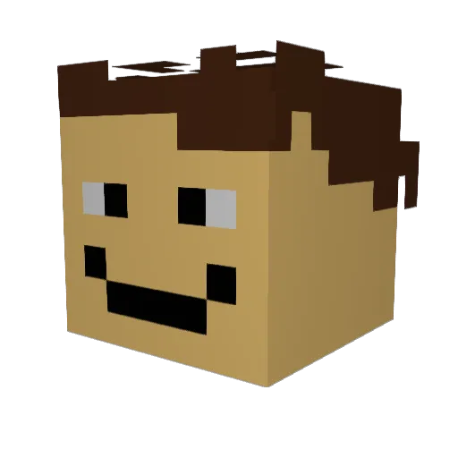 Nexo990 Minecraft avatar head, 3D render