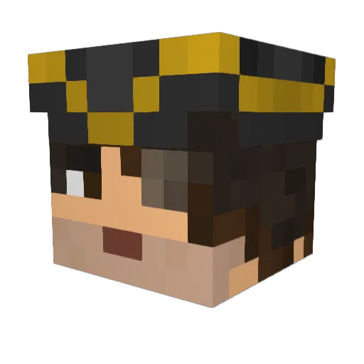 NexoJ9 Minecraft avatar head, 3D render