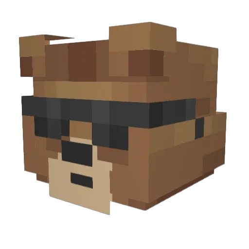 NexomHS Minecraft avatar head, 3D render