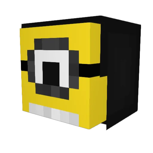 Nexoq Minecraft avatar head, 3D render
