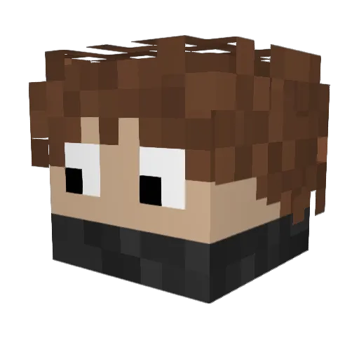 Nexoriceek Minecraft avatar head, 3D render