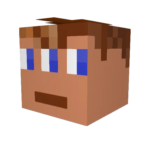 Nexos685 Minecraft avatar head, 3D render