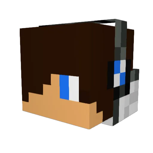 NexosG37 Minecraft avatar head, 3D render