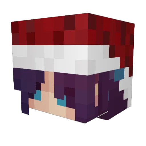 Nexotects Minecraft avatar head, 3D render
