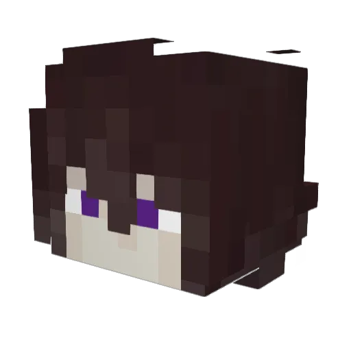 Nexr00 Minecraft avatar head, 3D render