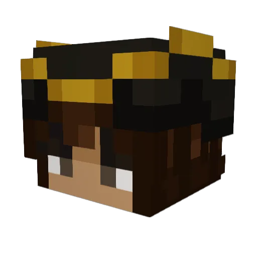 Nexronl Minecraft avatar head, 3D render