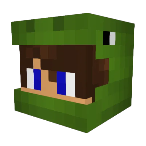 Nexsio Minecraft avatar head, 3D render