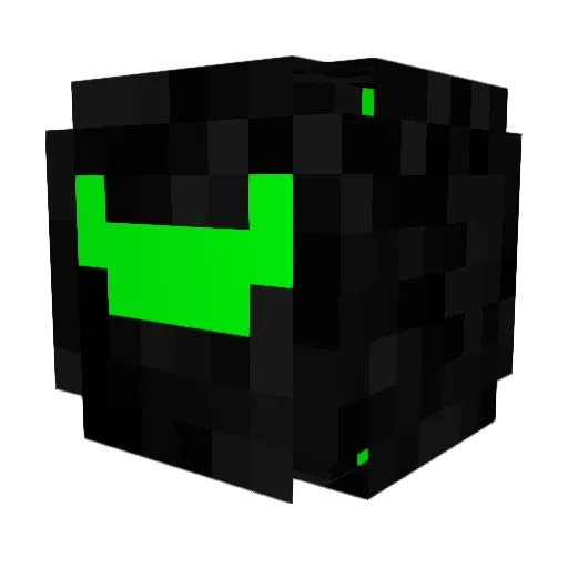 Next3dition Minecraft avatar head, 3D render