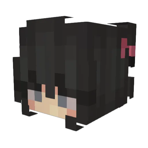 Next7_ Minecraft avatar head, 3D render