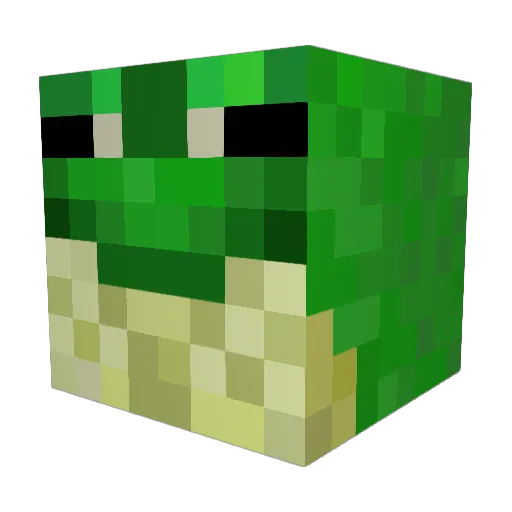 NextFungus Minecraft avatar head, 3D render