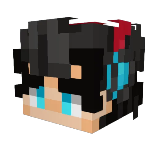 NextGame08Live Minecraft avatar head, 3D render