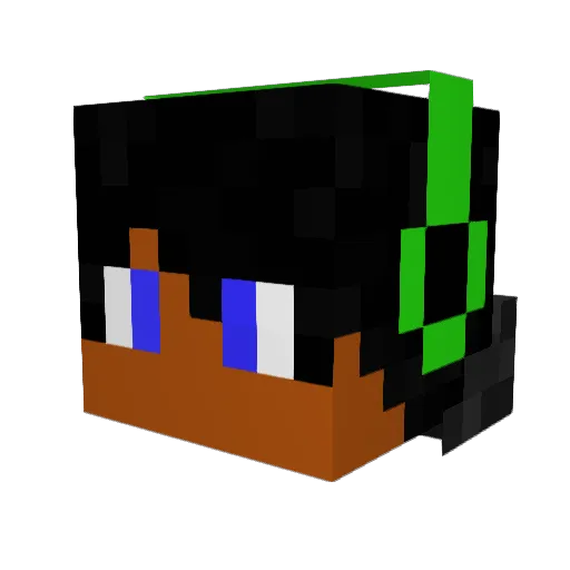 NextGen2k02 Minecraft avatar head, 3D render