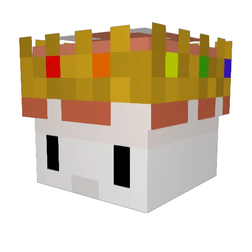 NextGyn Minecraft avatar head, 3D render